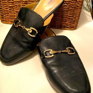 Women’s Black Flat Mules